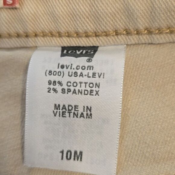 Levi's Relaxed Fit Bootcut 550 Cream Denim Jeans - Picture 6 of 6